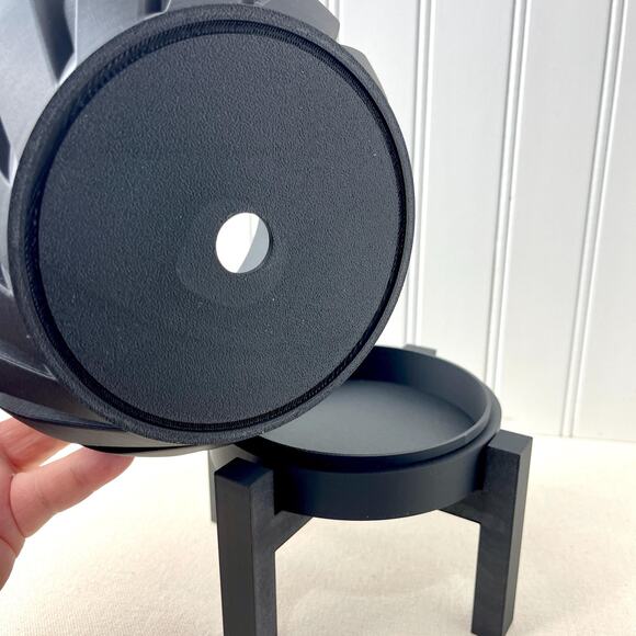 Geometric Indoor Planter Pot, Manse Planter Pot, Swirl Chevron Design - Picture 6 of 10